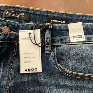 Judy Blue Dark Blue Straight Leg Jeans